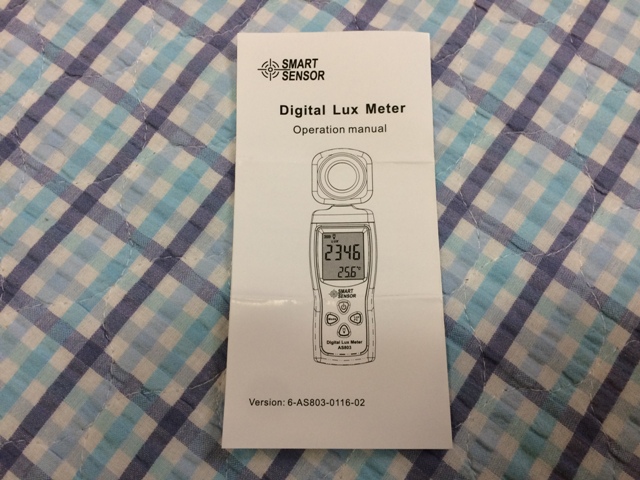 Digital Lux meter as803 照度計レビュー